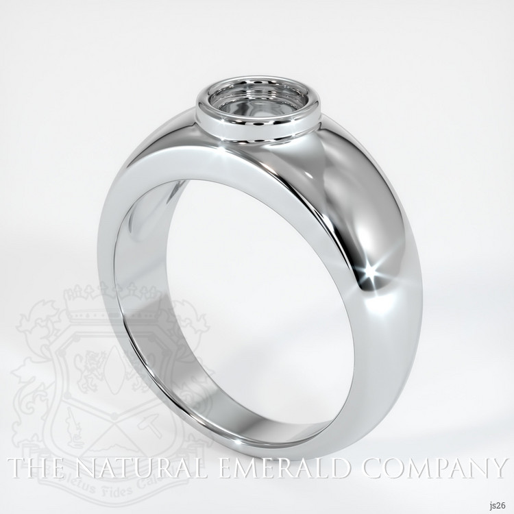18K White Gold Men's Ring Setting