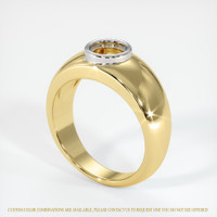 14K White & Yellow Men's Ring Setting Video