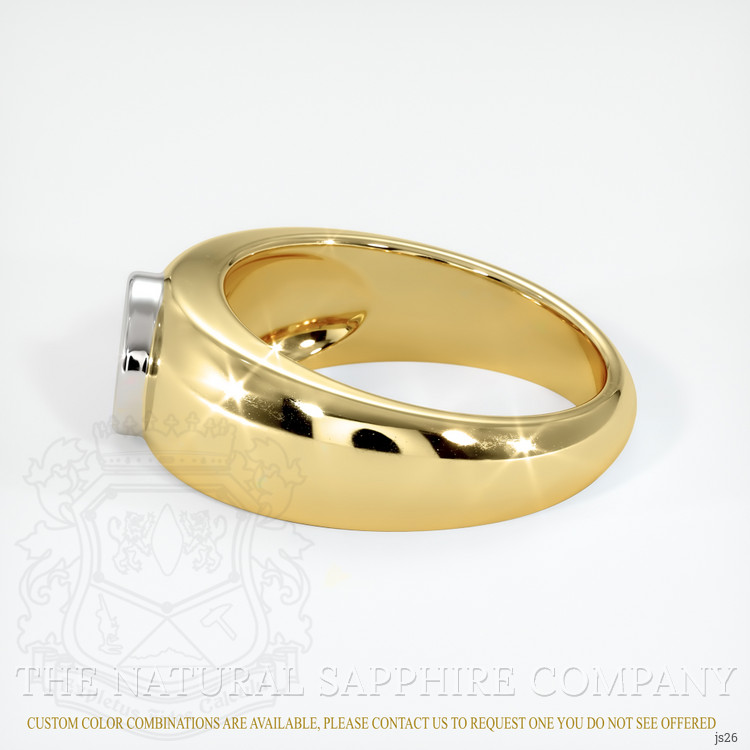 14K White & Yellow Men's Ring Setting