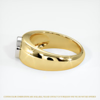 18K White & Yellow Men's Ring Setting Image