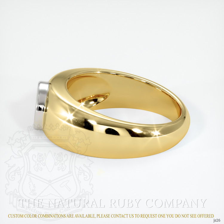 18K White & Yellow Men's Ring Setting