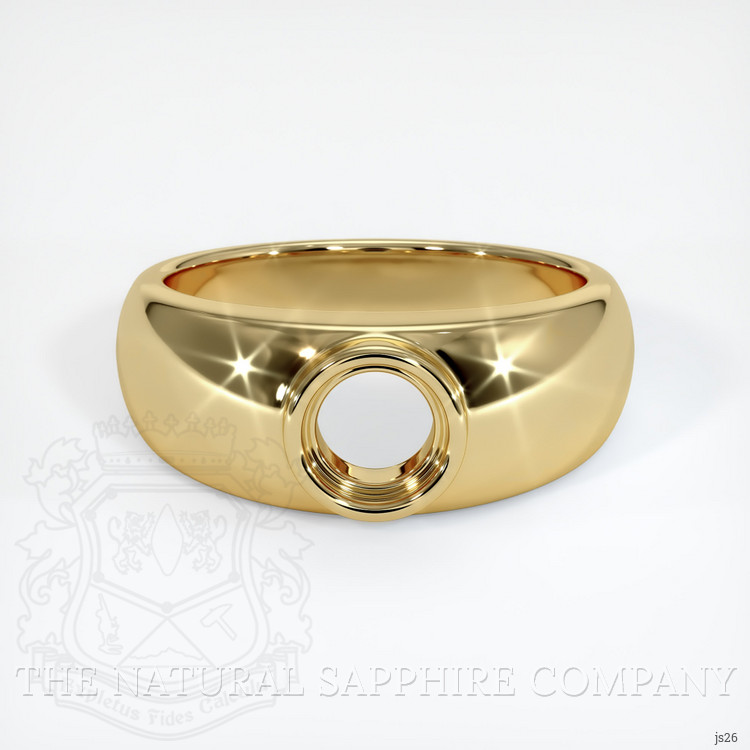 10K Yellow Gold Men's Ring Setting