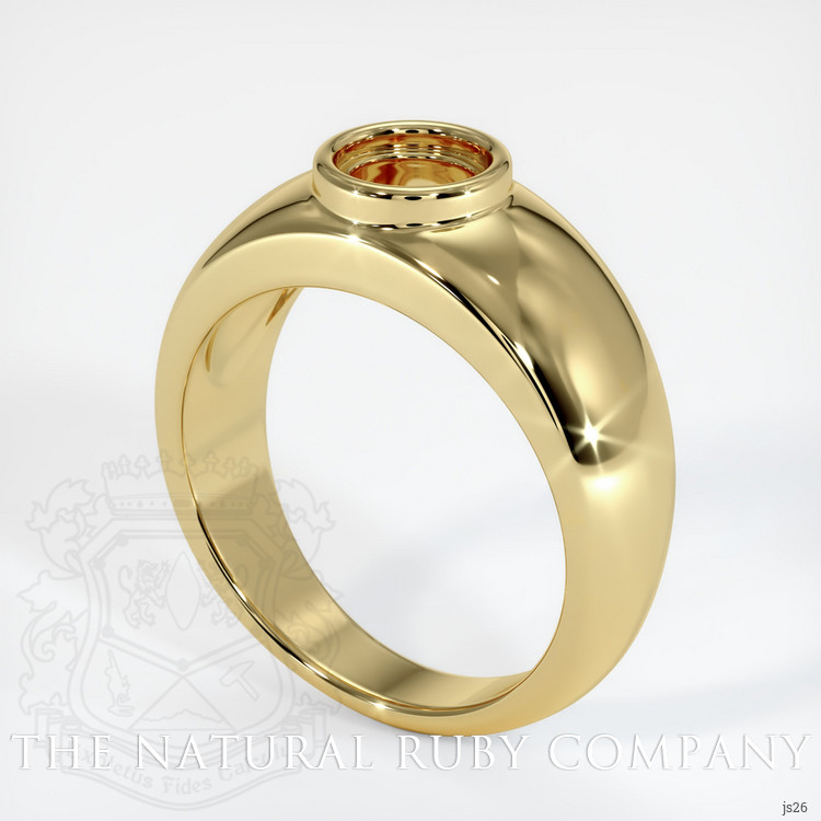 18K Yellow Gold Men's Ring Setting