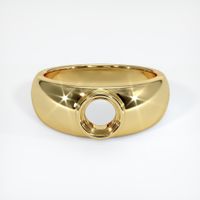 18K Yellow Gold Men's Ring Setting Image