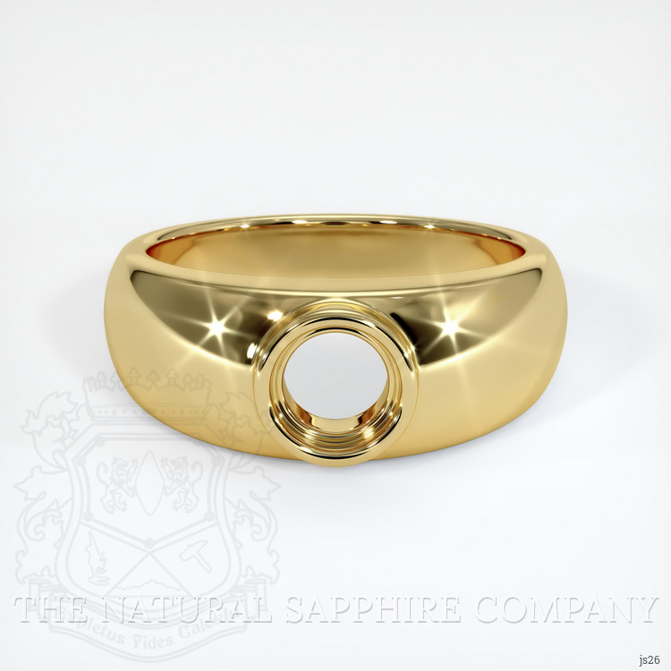 18K Yellow Gold Men's Ring Setting