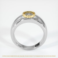 14K Yellow & White Men's Ring Setting Image