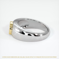 18K Yellow & White Men's Ring Setting Image