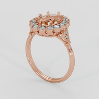 14K Rose Gold Antique Style Ring Setting Video