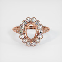 14K Rose Gold Antique Style Ring Setting Image