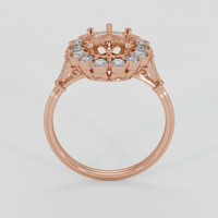 14K Rose Gold Antique Style Ring Setting Image