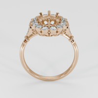 14K Rose Gold Antique Style Ring Setting Image