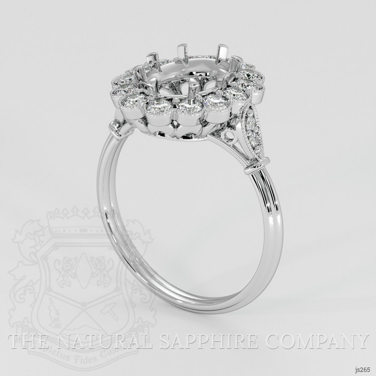 Silver Antique Style Ring Setting
