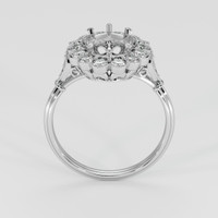 10K White Gold Antique Style Ring Setting Image