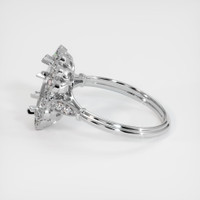 14K White Gold Antique Style Ring Setting Image