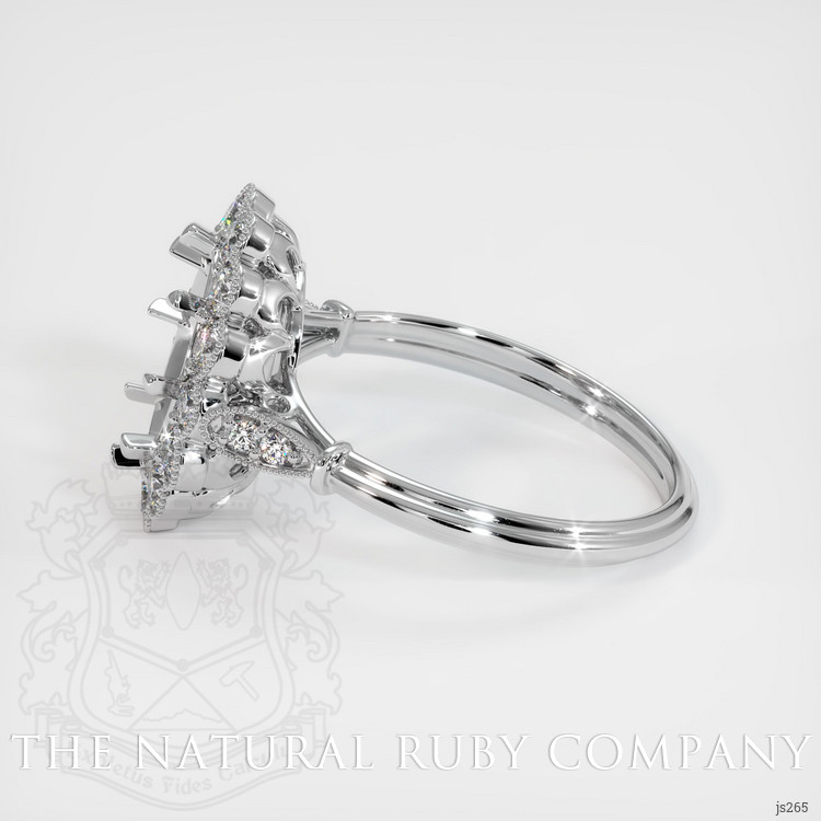 14K White Gold Antique Style Ring Setting