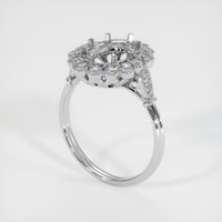 18K White Gold Antique Style Ring Setting Video