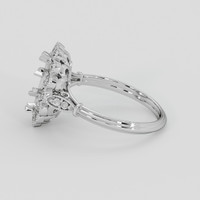 18K White Gold Antique Style Ring Setting Image