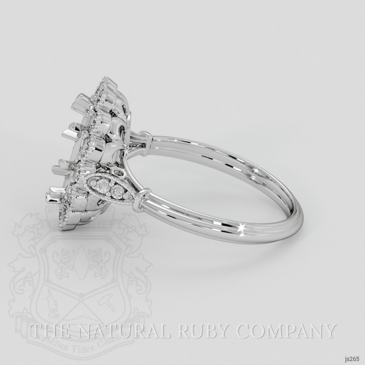 18K White Gold Antique Style Ring Setting