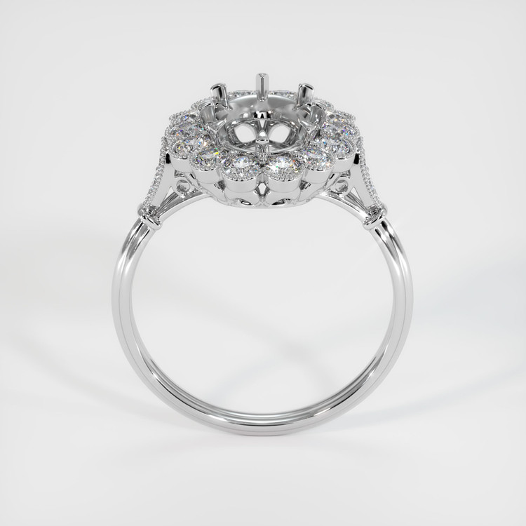 18K White Gold Antique Style Ring Setting