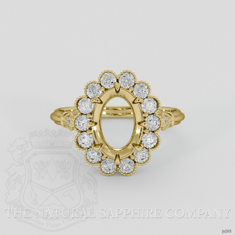 10K Yellow Gold Antique Style Ring Setting