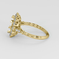 10K Yellow Gold Antique Style Ring Setting Image