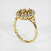 14K Yellow Gold Antique Style Ring Setting Video