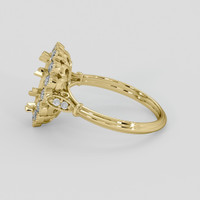 14K Yellow Gold Antique Style Ring Setting Image