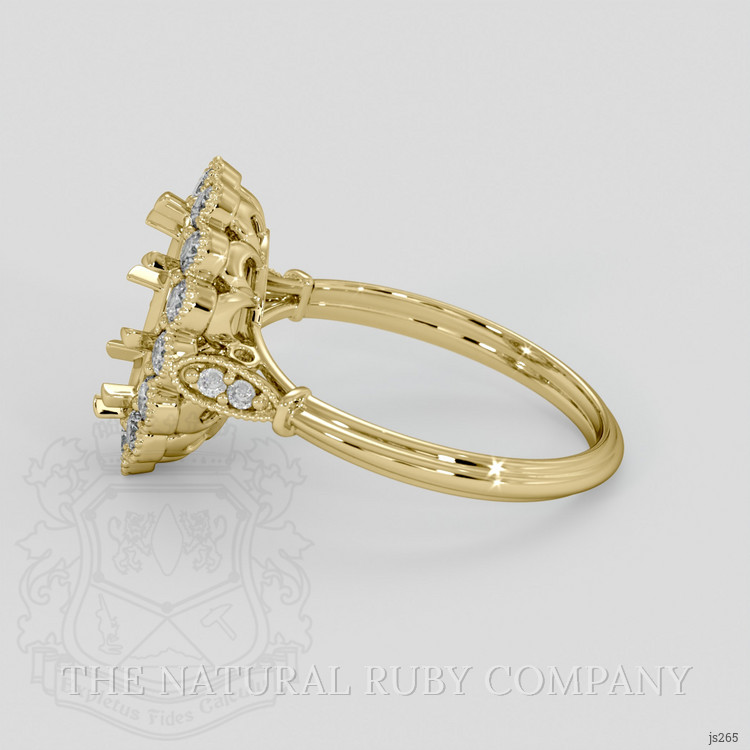 14K Yellow Gold Antique Style Ring Setting