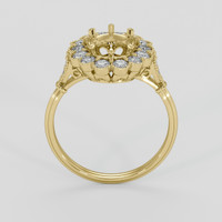 14K Yellow Gold Antique Style Ring Setting Image