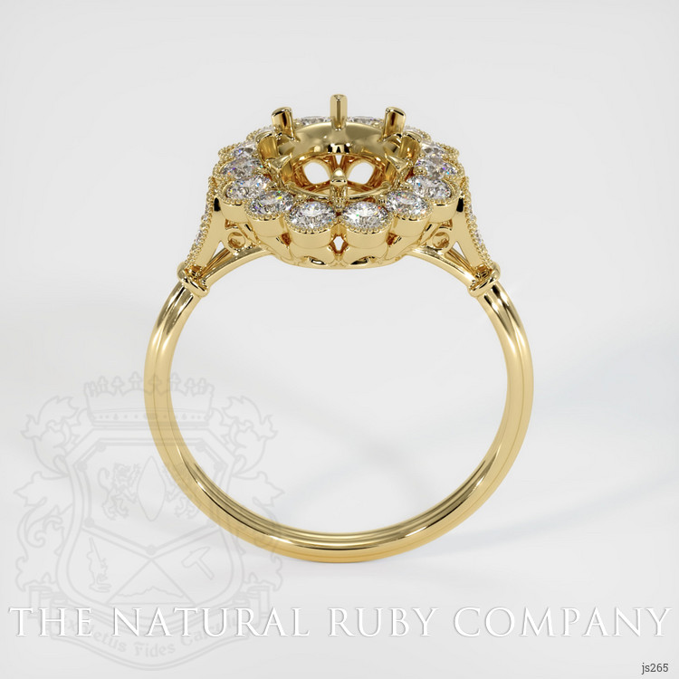 14K Yellow Gold Antique Style Ring Setting
