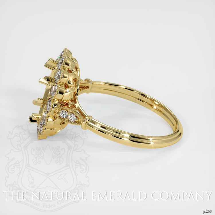18K Yellow Gold Antique Style Ring Setting