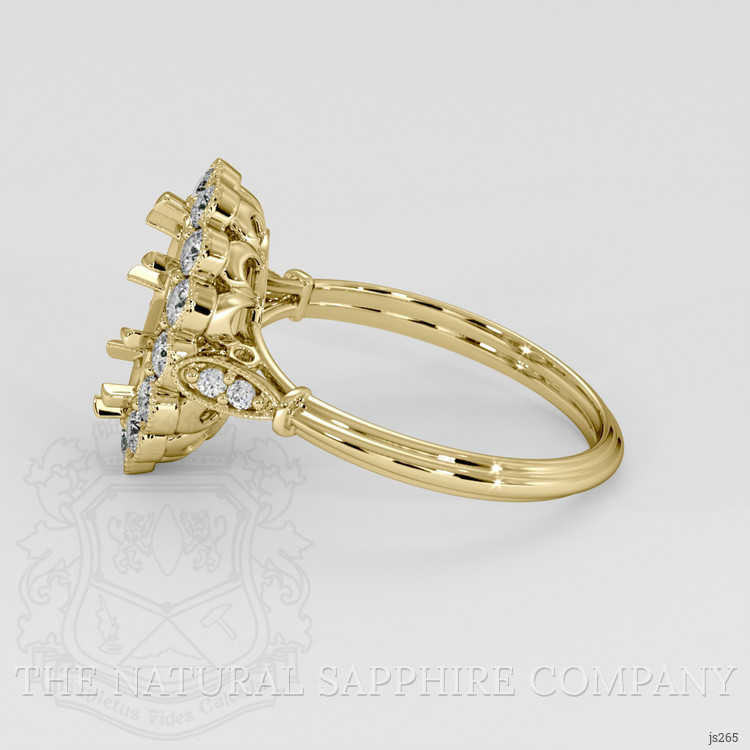 18K Yellow Gold Antique Style Ring Setting