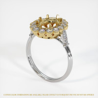 14K Yellow White Ring Setting Video