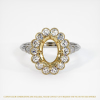 14K Yellow White Ring Setting Image