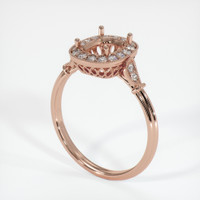 14K Rose Gold Antique Style Ring Setting Video