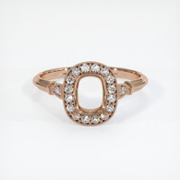 14K Rose Gold Antique Style Ring Setting Image
