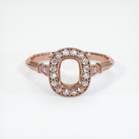 14K Rose Gold Antique Style Ring Setting Image