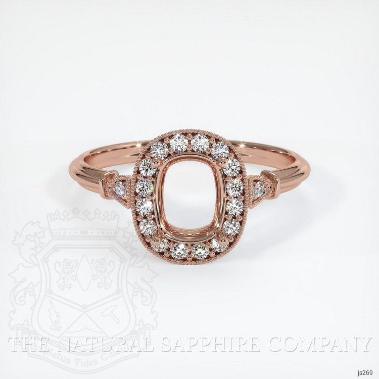 14K Rose Gold Antique Style Ring Setting