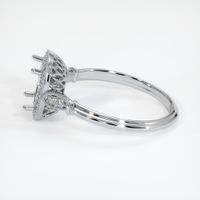 14K White Gold Antique Style Ring Setting Image