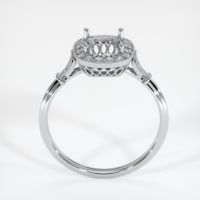 14K White Gold Antique Style Ring Setting Image