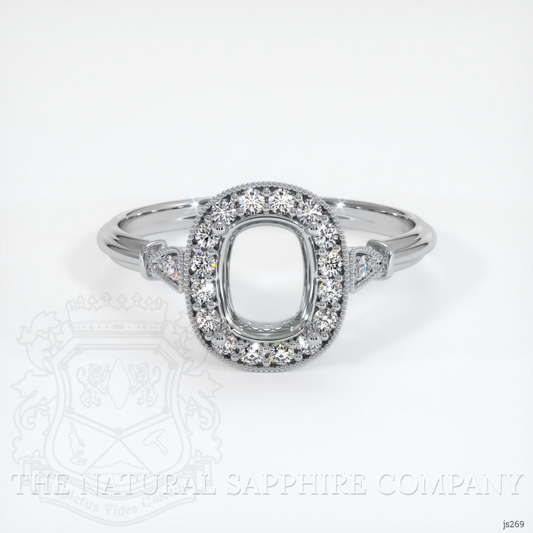 18K White Gold Antique Style Ring Setting