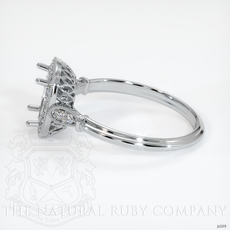 18K White Gold Antique Style Ring Setting