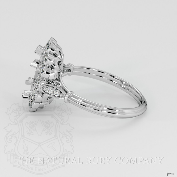 18K White Gold Antique Style Ring Setting