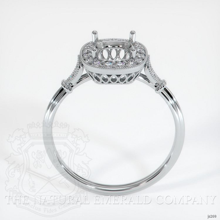 18K White Gold Antique Style Ring Setting