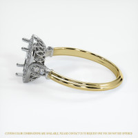 18K White & Yellow Antique Style Ring Setting Image