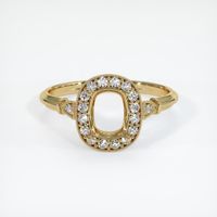 14K Yellow Gold Antique Style Ring Setting Image