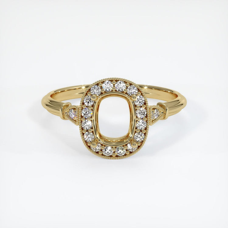 14K Yellow Gold Antique Style Ring Setting