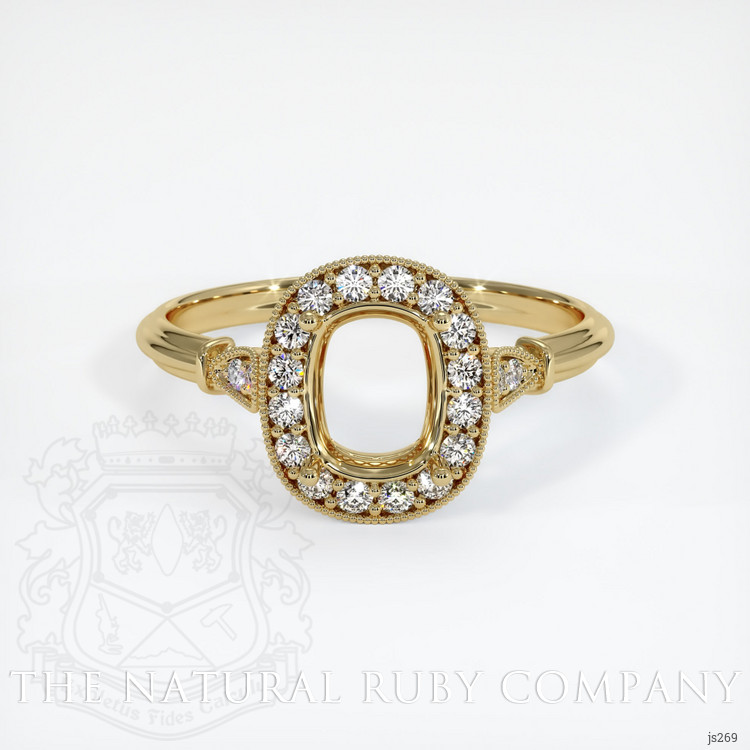 14K Yellow Gold Antique Style Ring Setting