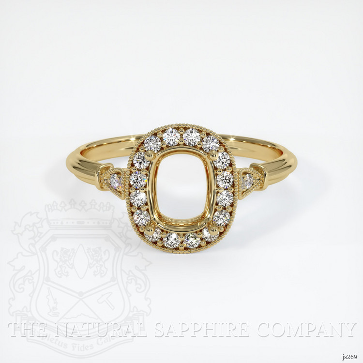 14K Yellow Gold Antique Style Ring Setting