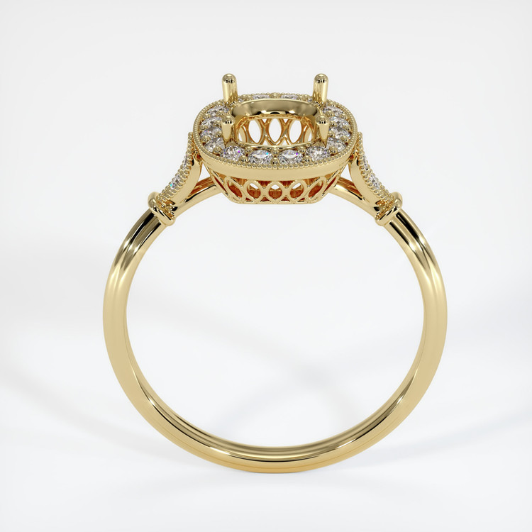 14K Yellow Gold Antique Style Ring Setting